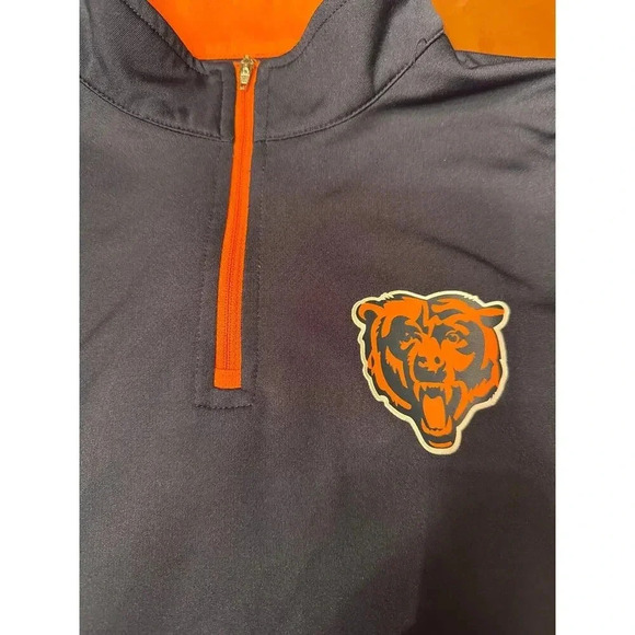 CHICAGO BEARS size 14/16 youth quarter zip top - Picture 2 of 4